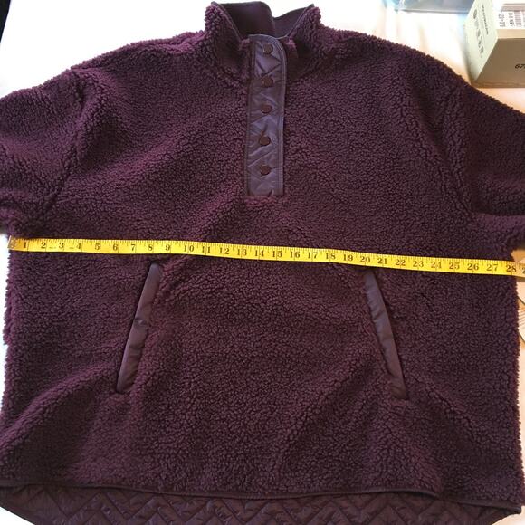 NWT ATHLETA Cozy Sherpa Snap Sweatshirt 2X - Picture 10 of 12